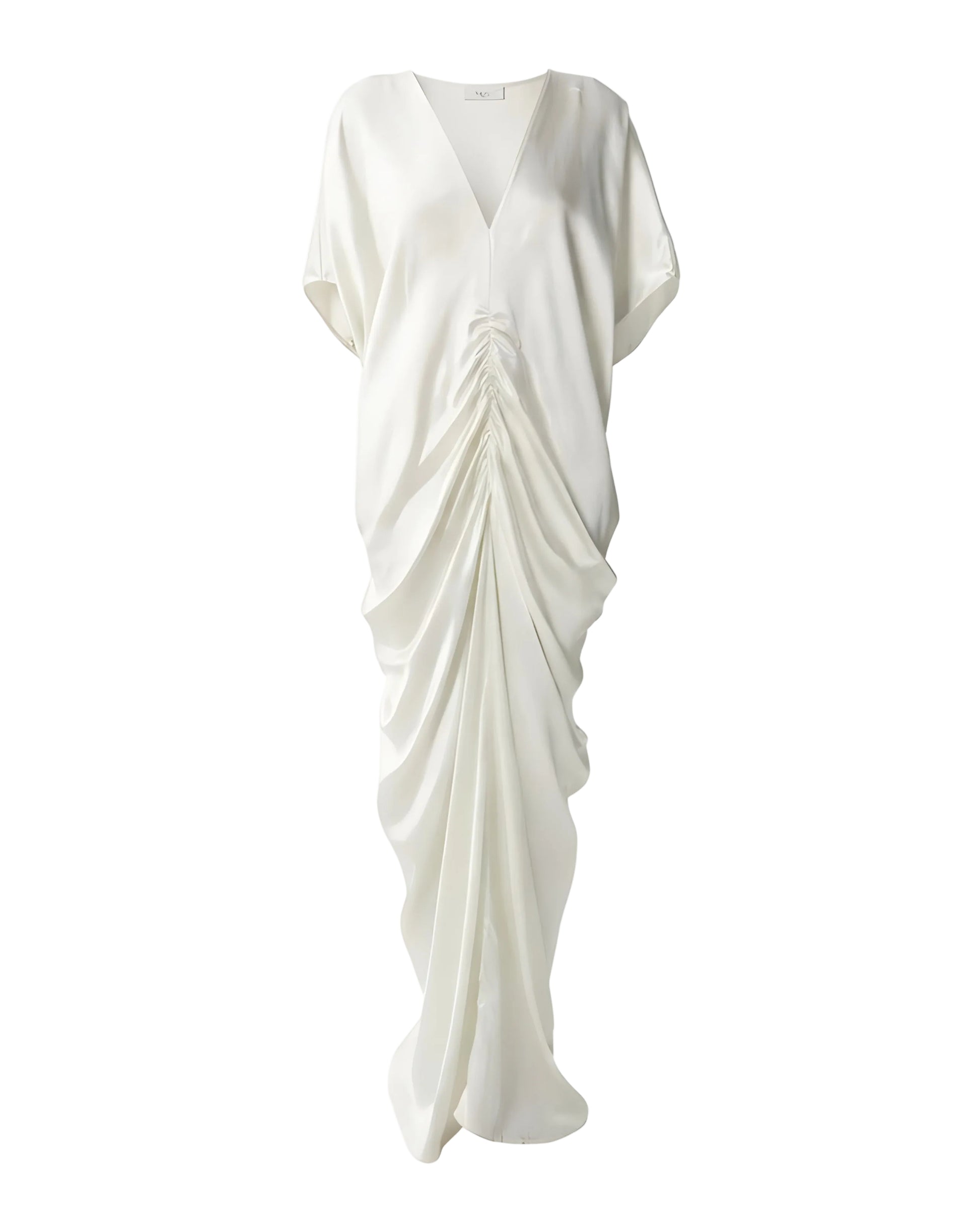 Crepe Satin Kaftan Dress