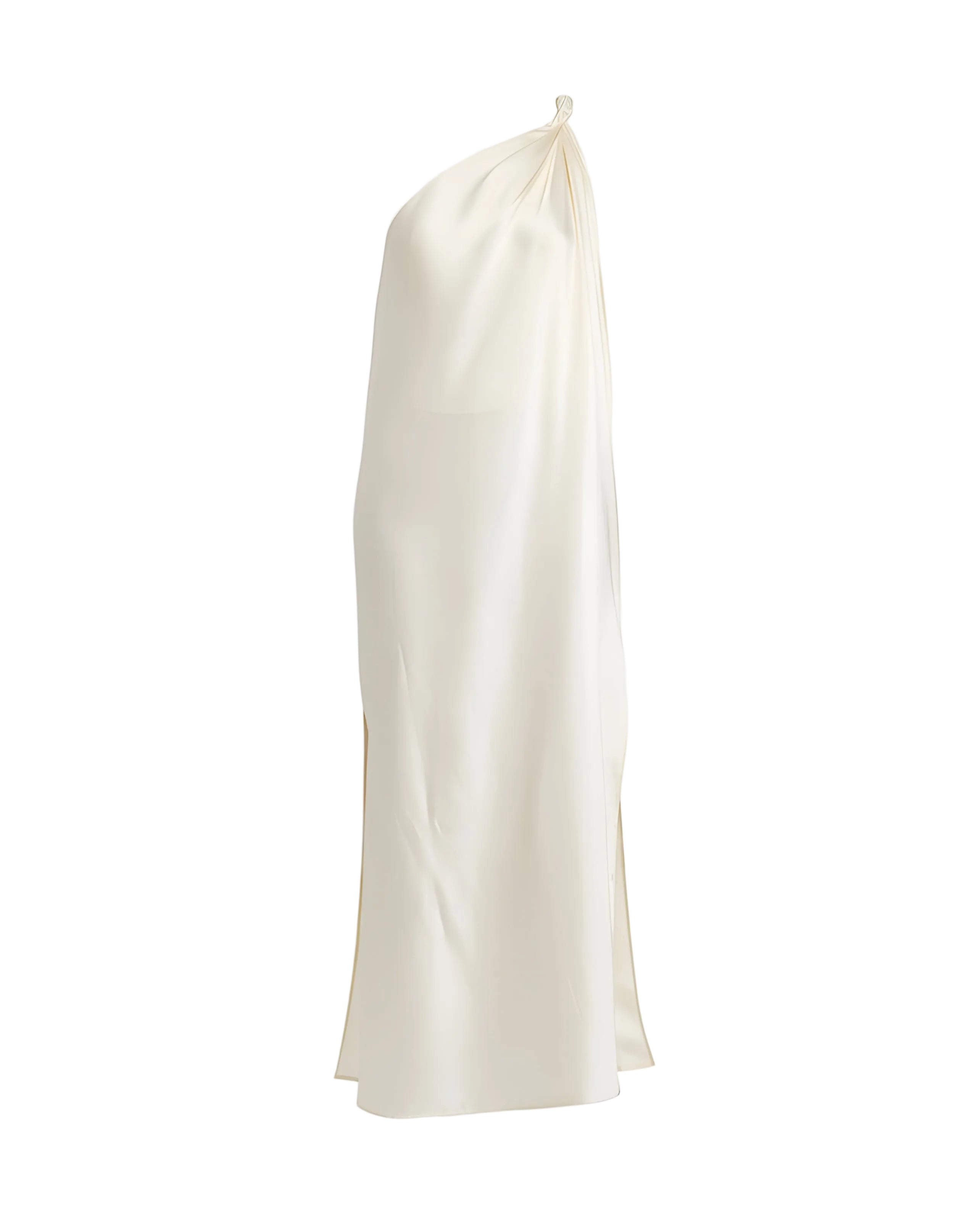 Adela Asymmetrical Silk Twill Dress