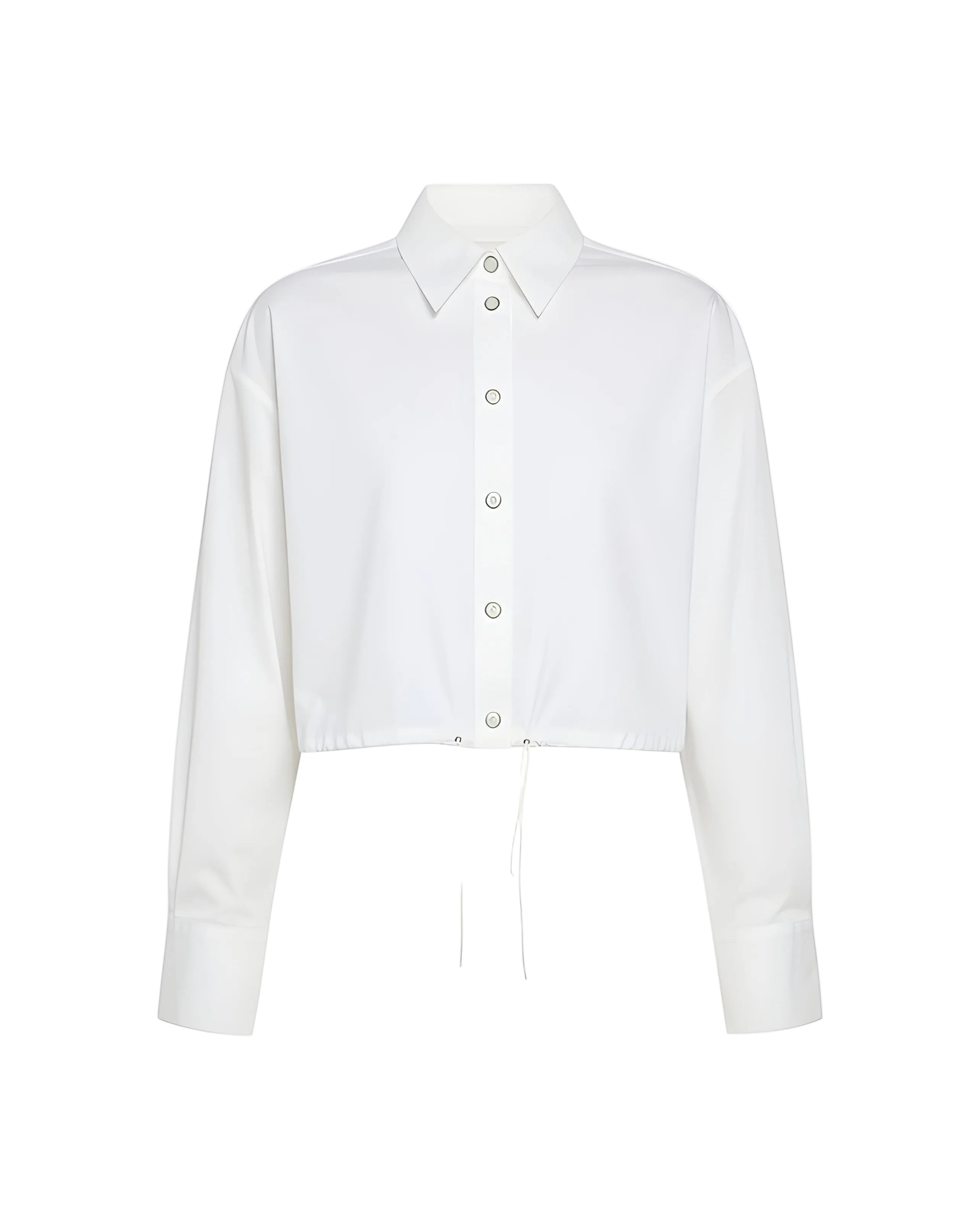 Cropped Poplin Shirt