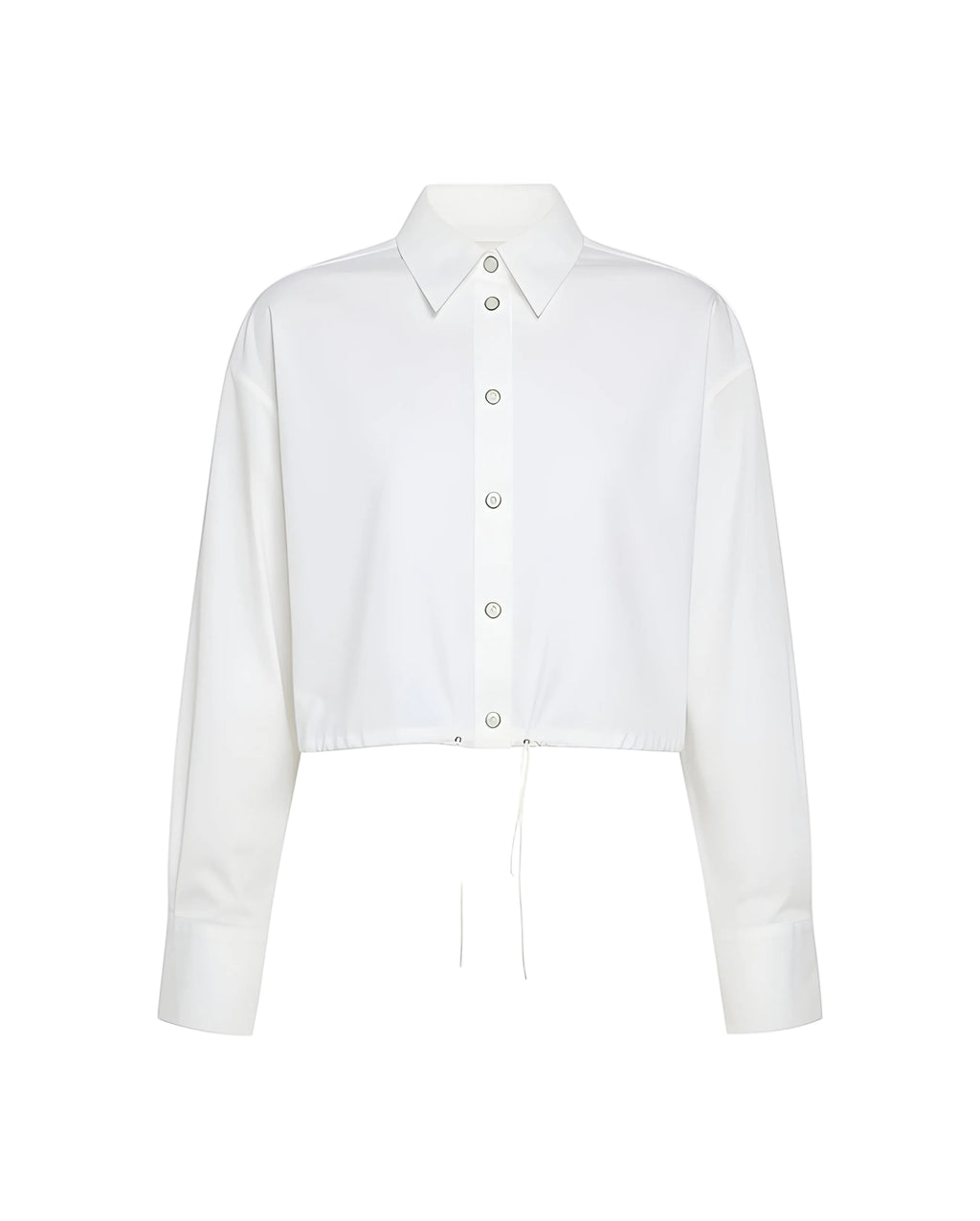 Cropped Poplin Shirt