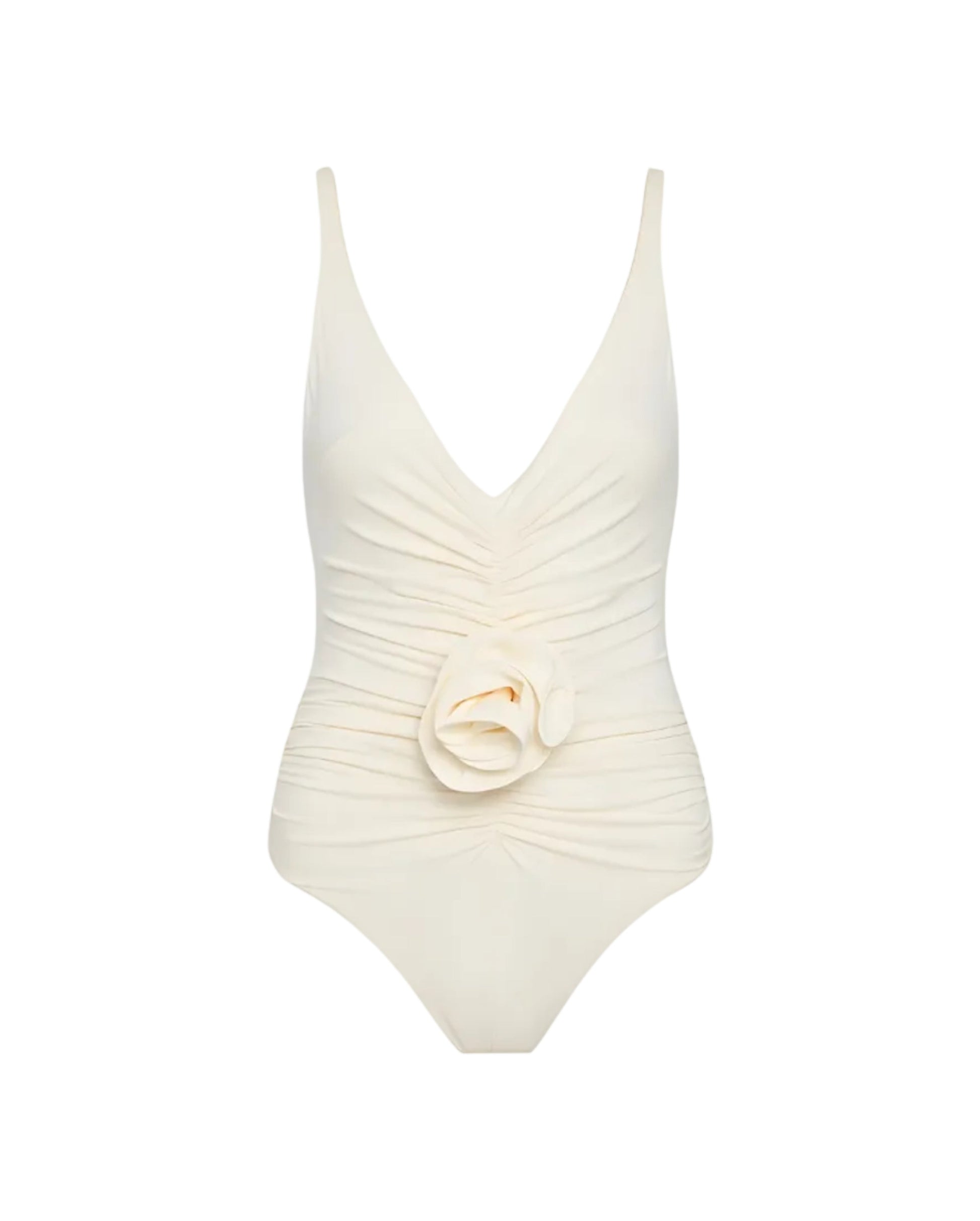 Ruched Flower Swimsuit