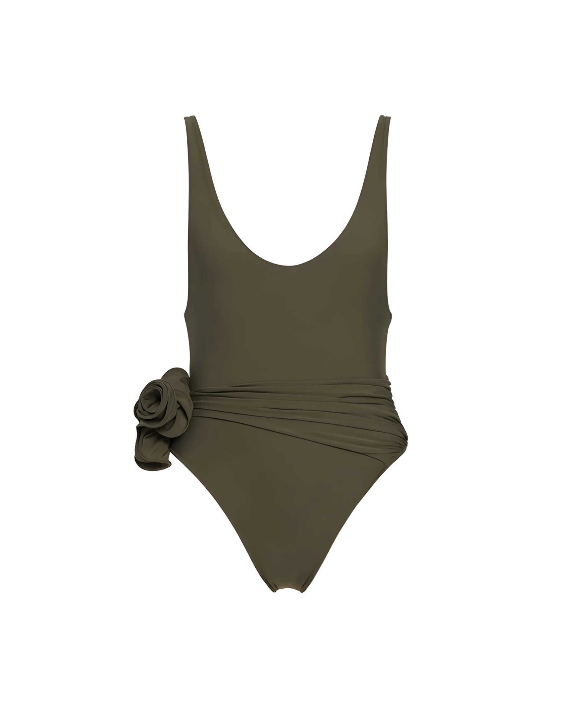 Flower Appliqué One-piece Swimsuit