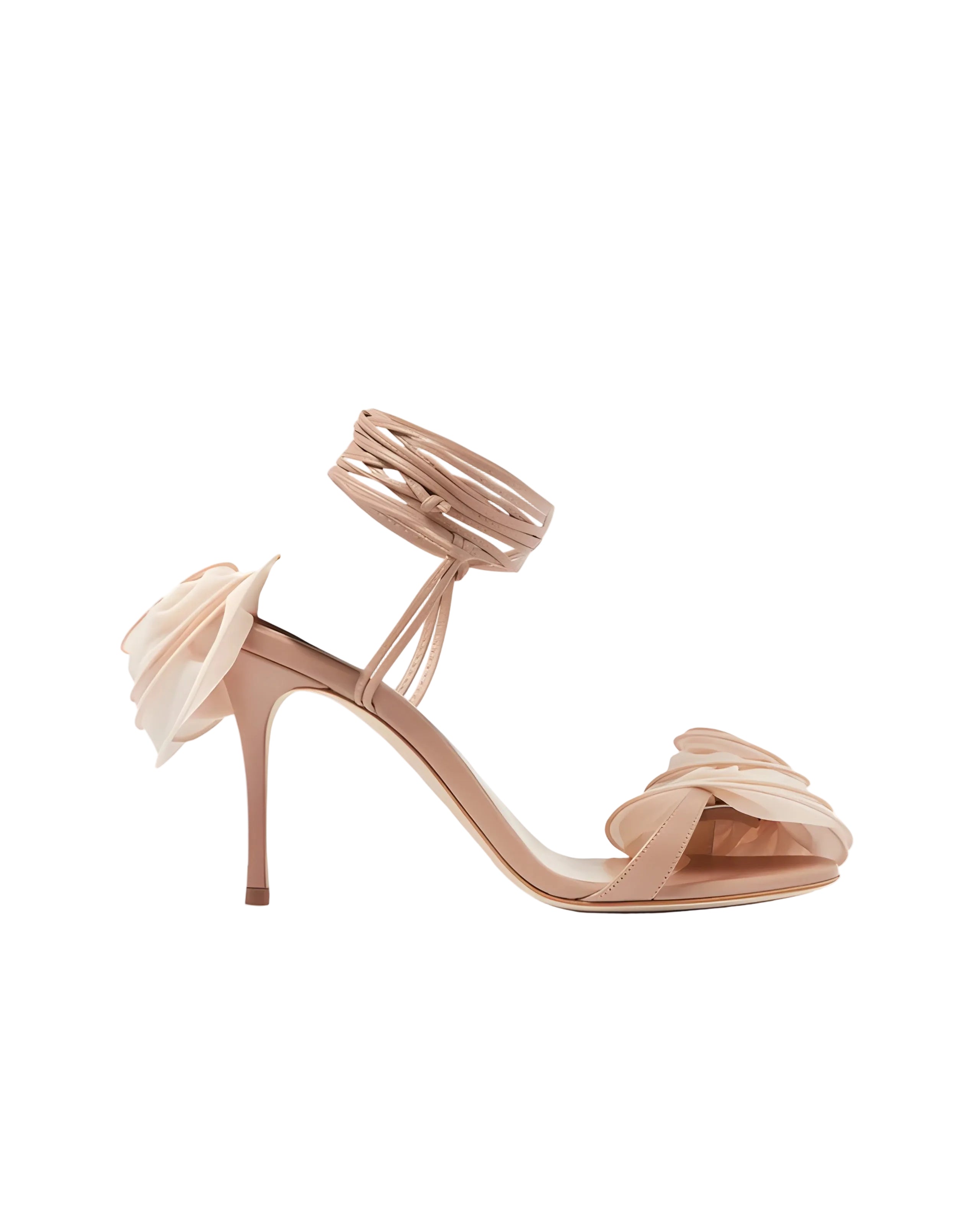 Floral-Appliqué Sandals