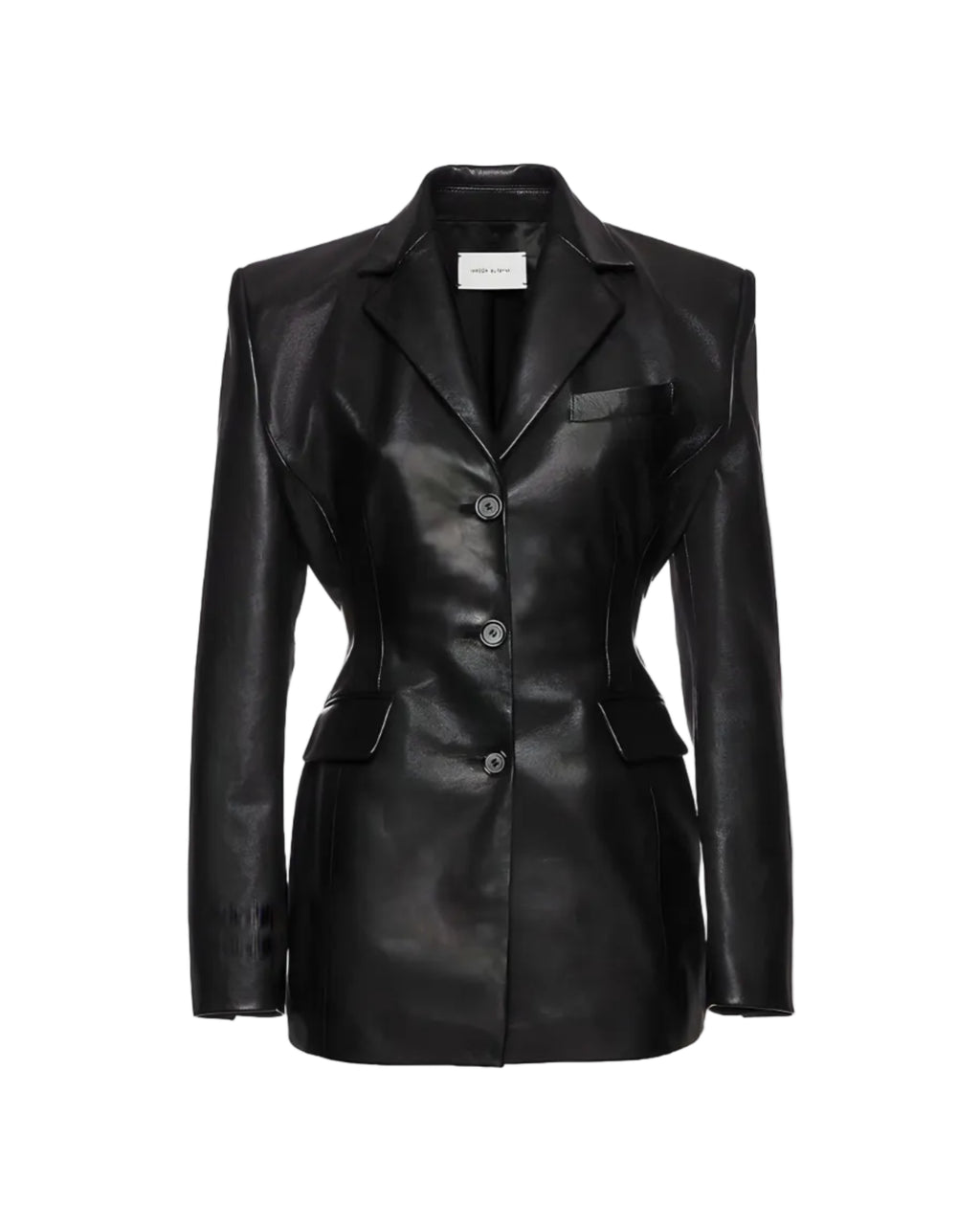 Single-Breasted Leather Jacket