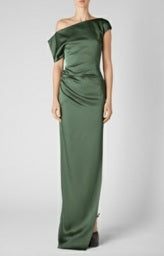 Del Core  COLD SHOULDER DRAPED PENCIL DRESS