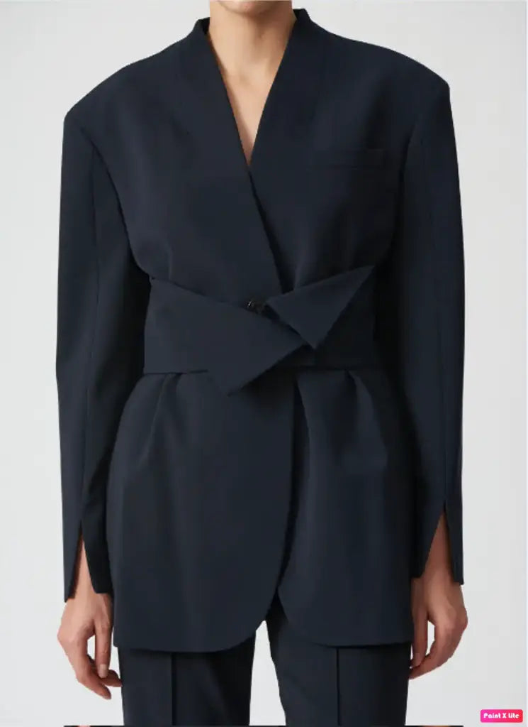 BOXY JACKET DARK BLUE