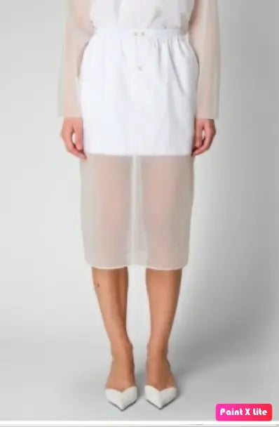 MIDI SKIRT WITH ELASTIC WAISTBAND