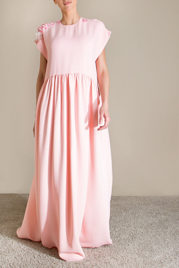 Delpozo dress long pink