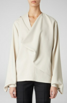 Blouse long sleeve light camel