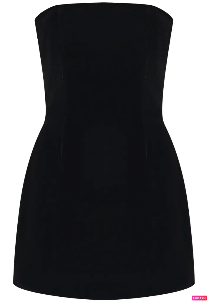 dress mini black bustier