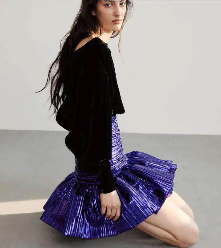 Dress mini with frill