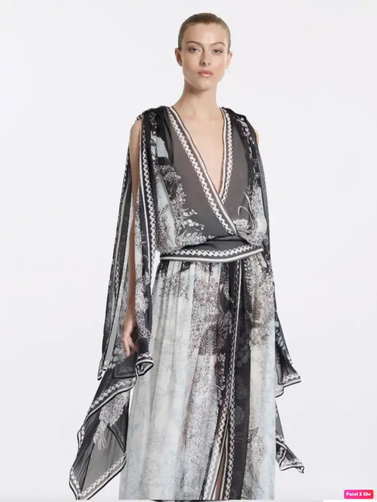 printed chiffon blouse