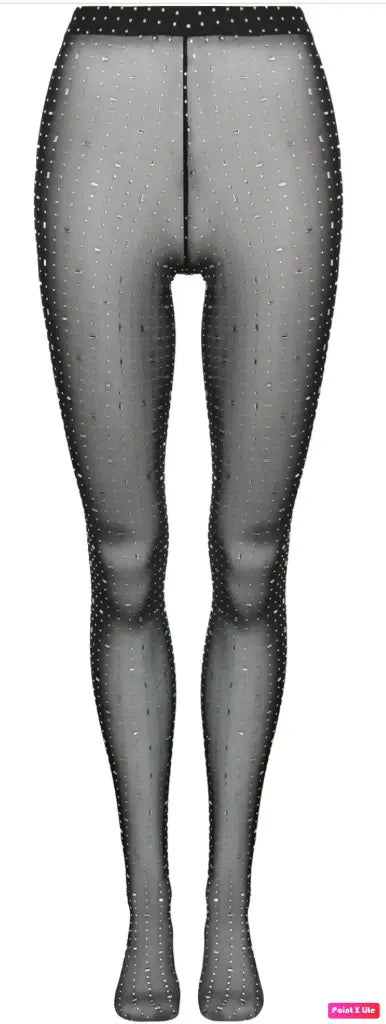 Kalmanovich leggins black with crystals