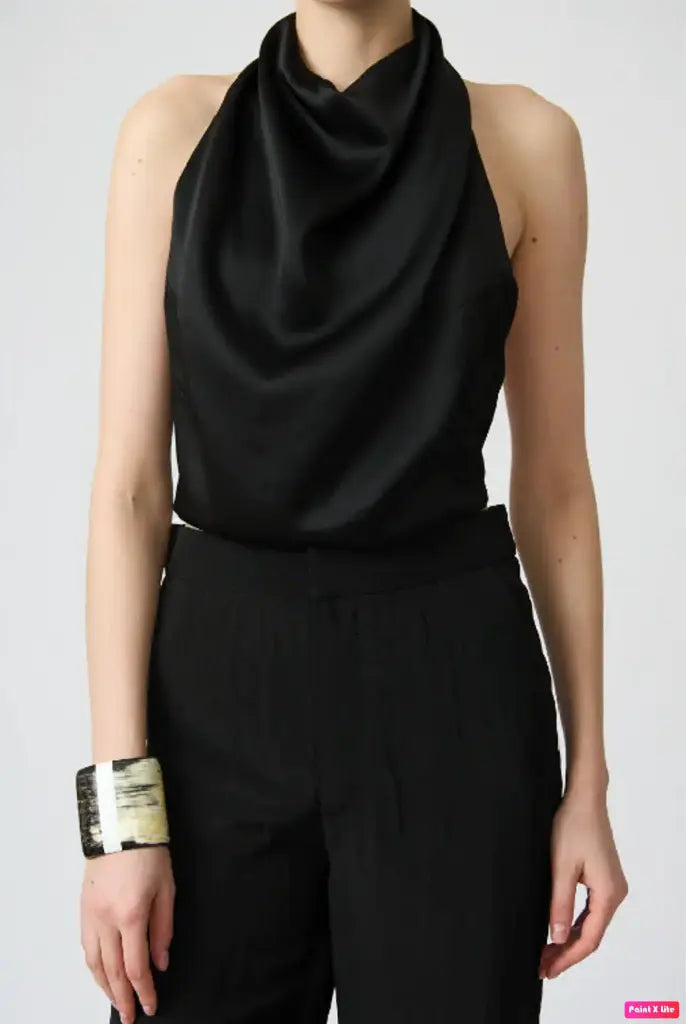 Gauchere top silk black