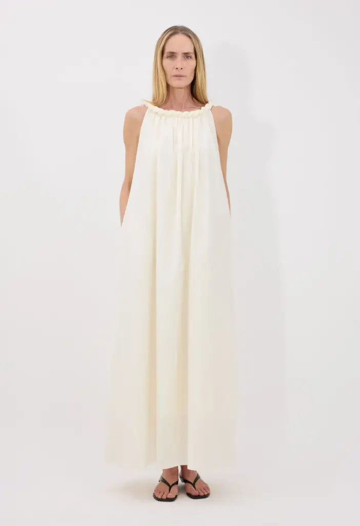 LONG GATHERED DRESS Kika