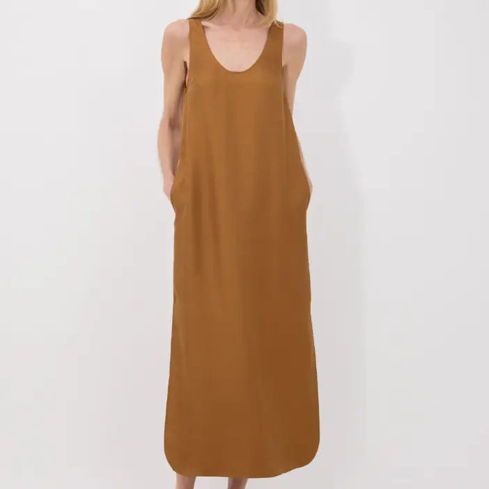 Nada Silk-Twill Maxi Dress