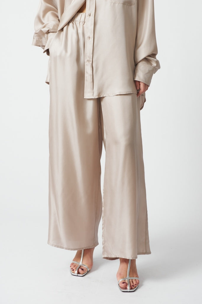 Le kasha WIDE PANT SILK 