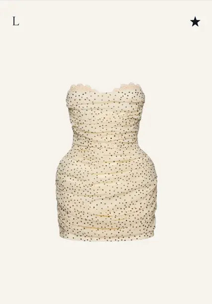 DRESS 27 CREAM DOTS 342725