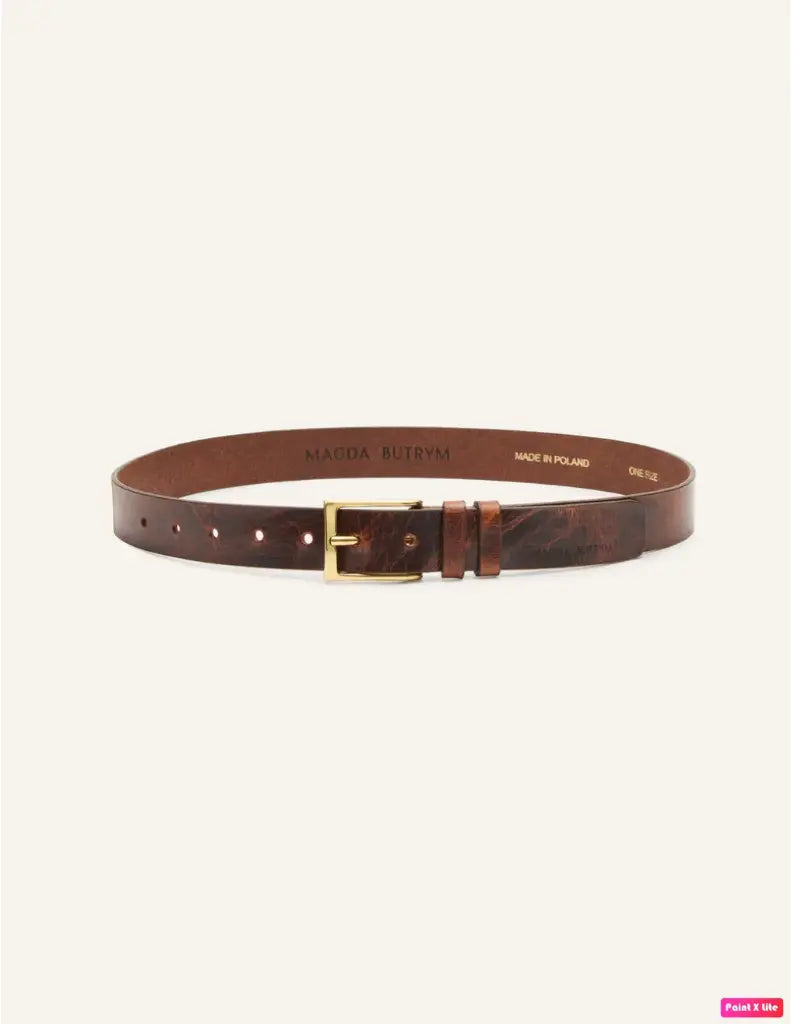 Magda Butrym BELT 05 BROWN GOLD 409725