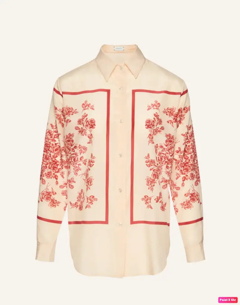 Magda Butrym SHIRT 02 V2 BEIGE PRINT 414525
