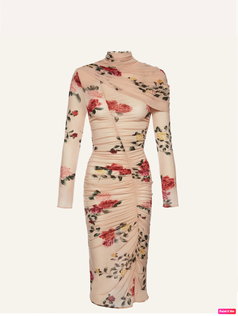 dress 16 beige print 222425