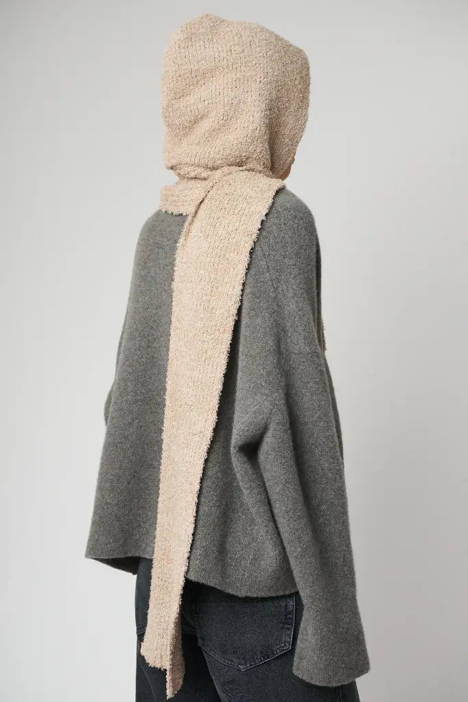 Magda Butrym knitwear hood beige