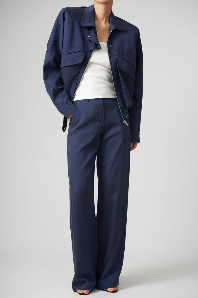 bomber navy with pockets