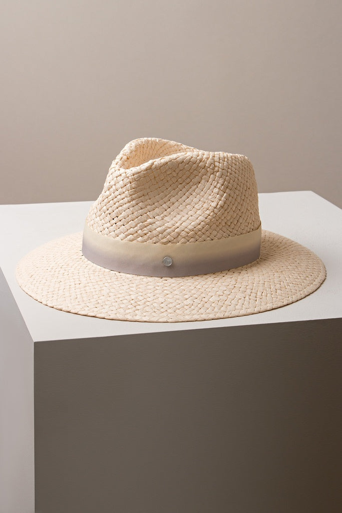 hat Rico with beige gradient ribbon