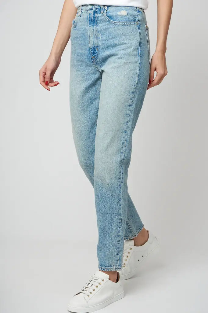jeans mom blue