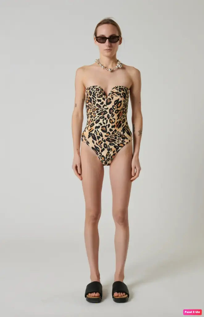 Nanushka swimsuit leopard BRISSA