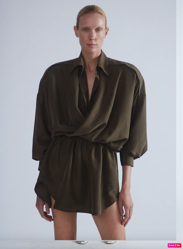 OVERSIZED SILK DRESS