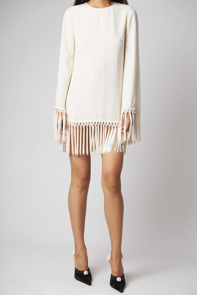 Taller Marmo dress ivory with sleeves