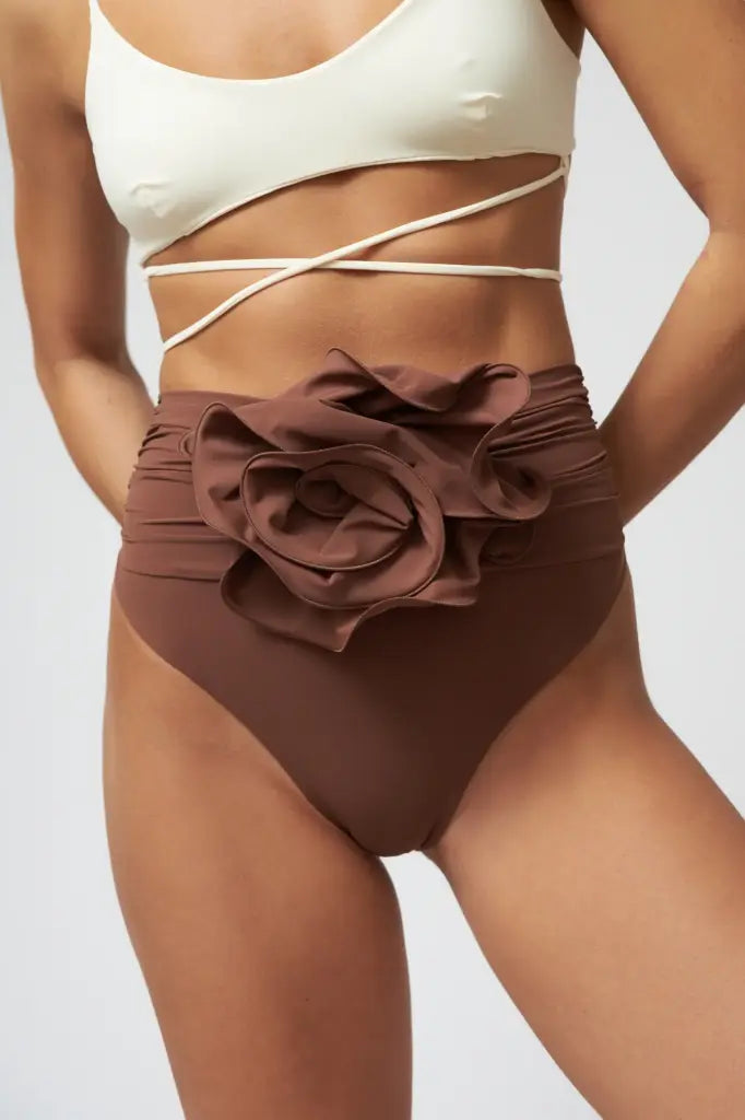 SWIM BOTTOM 03 BROWN