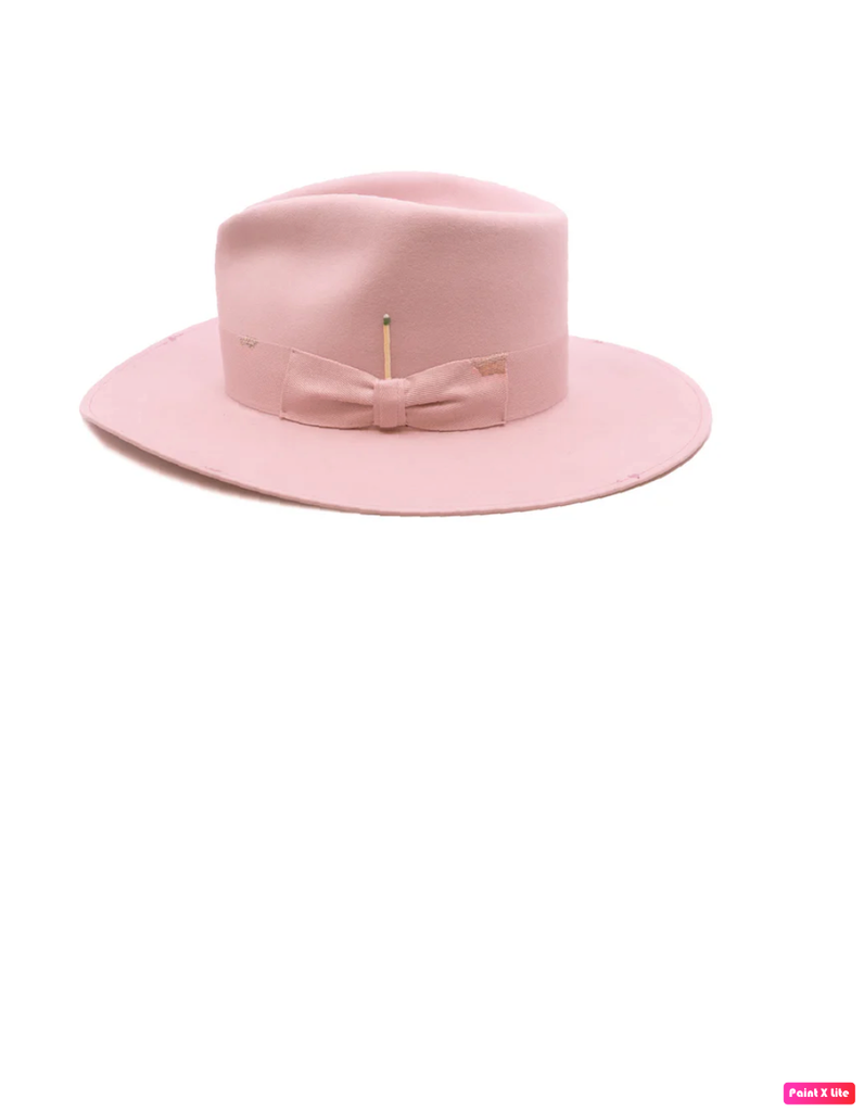 Felt hat in nude