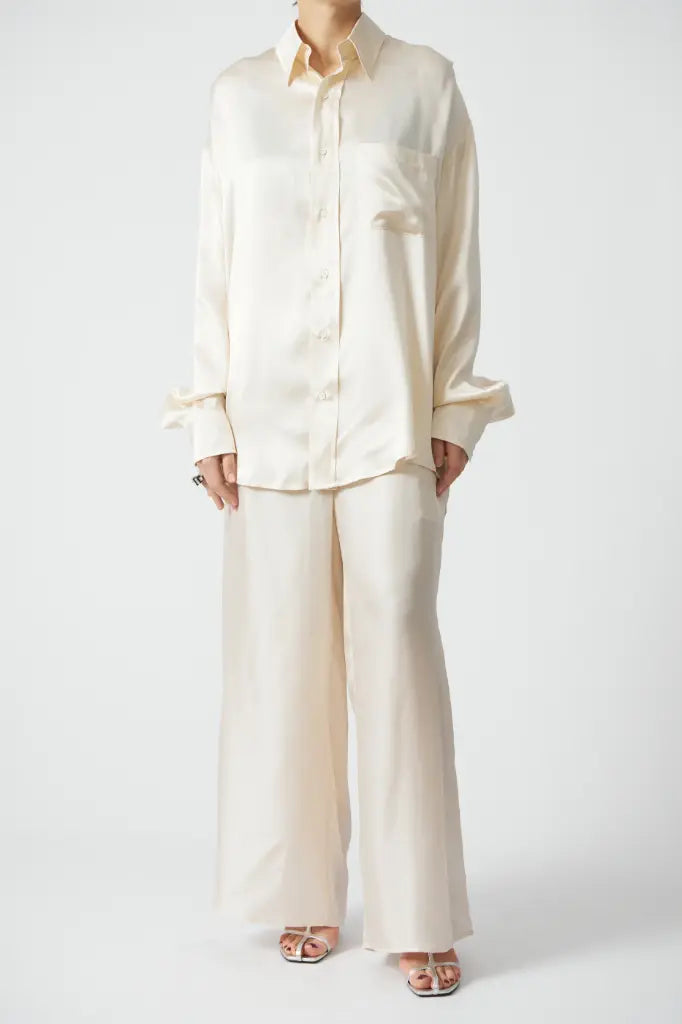 TUNIC SHIRT cream