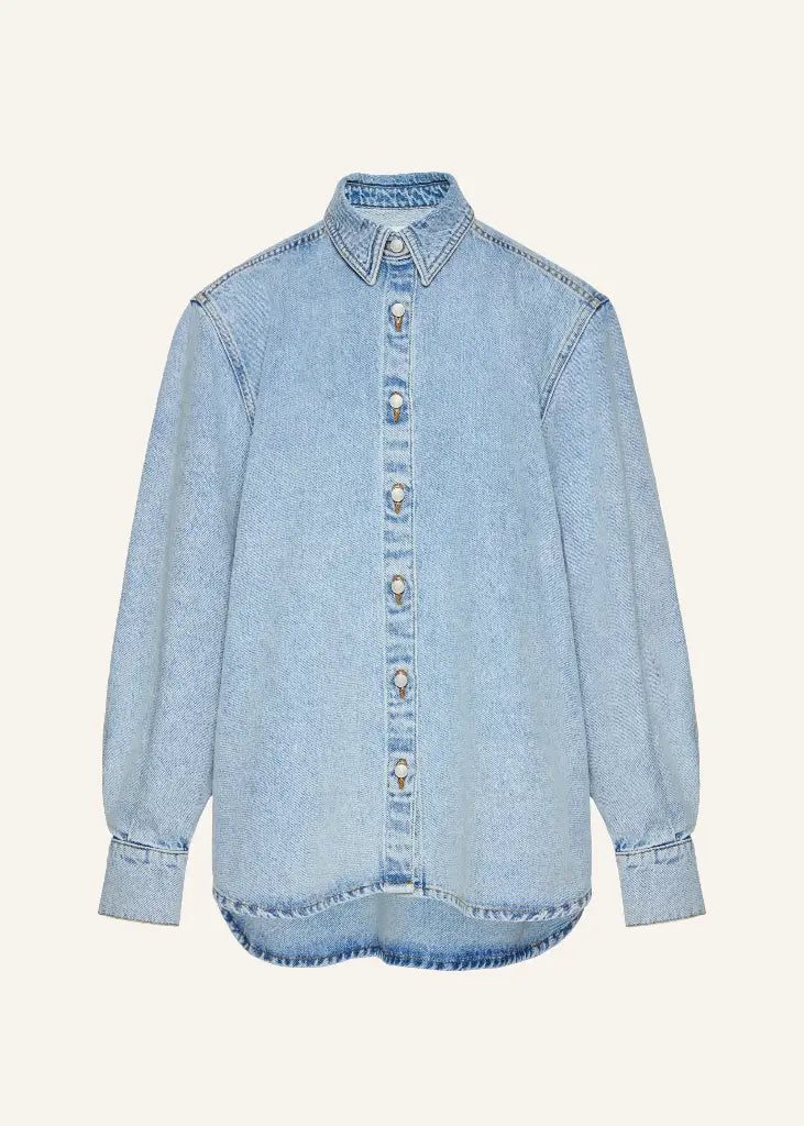 Blue Oversized Denim Shirt