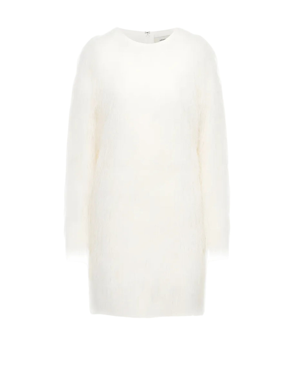 Tina Fringed Long-Sleeve Mini Dress