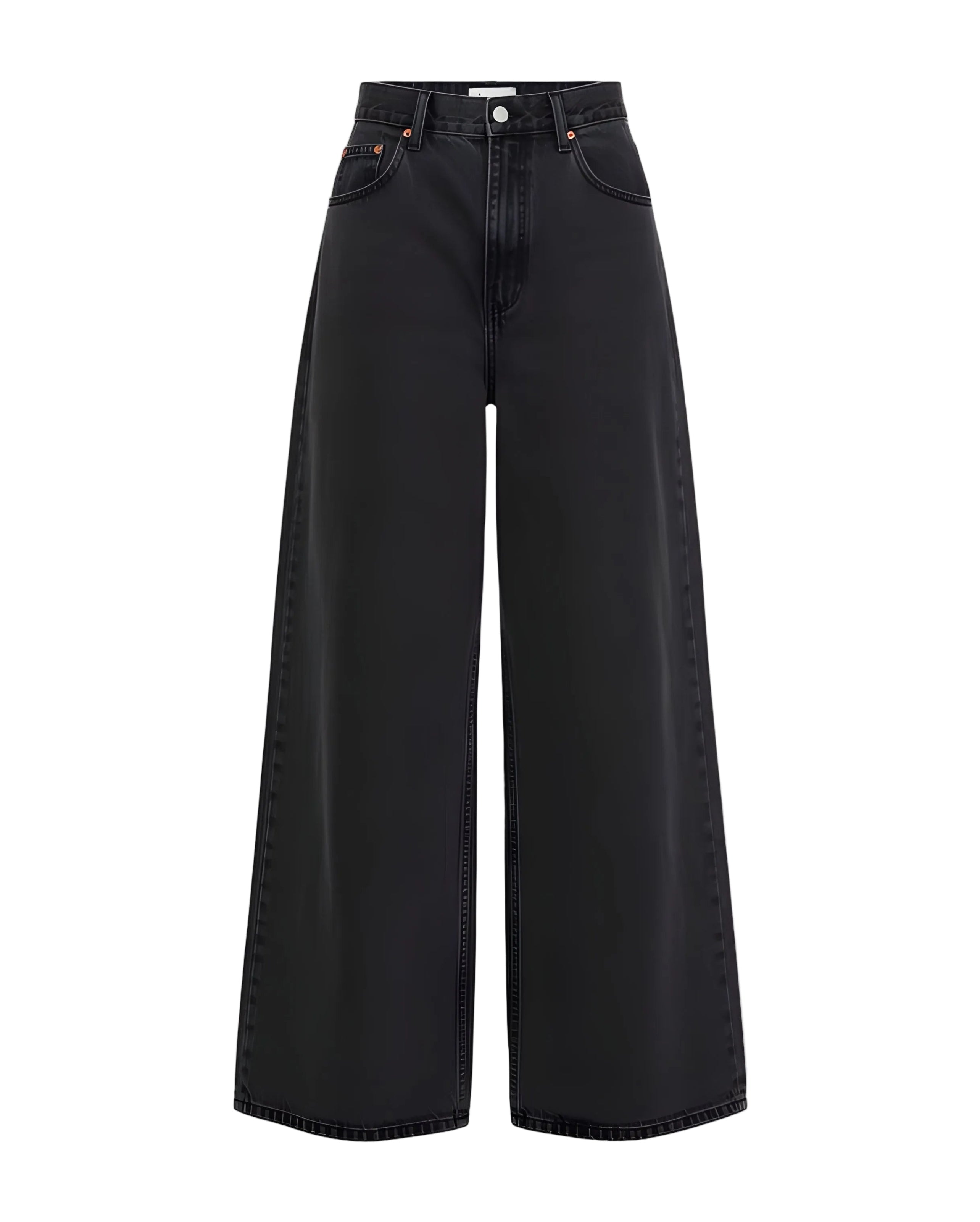 Mid-Rise Wide-Leg Jeans