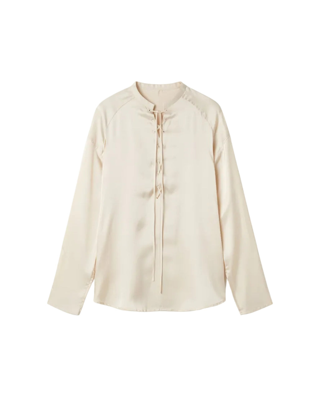 Zamia Silk Lace-Up Top