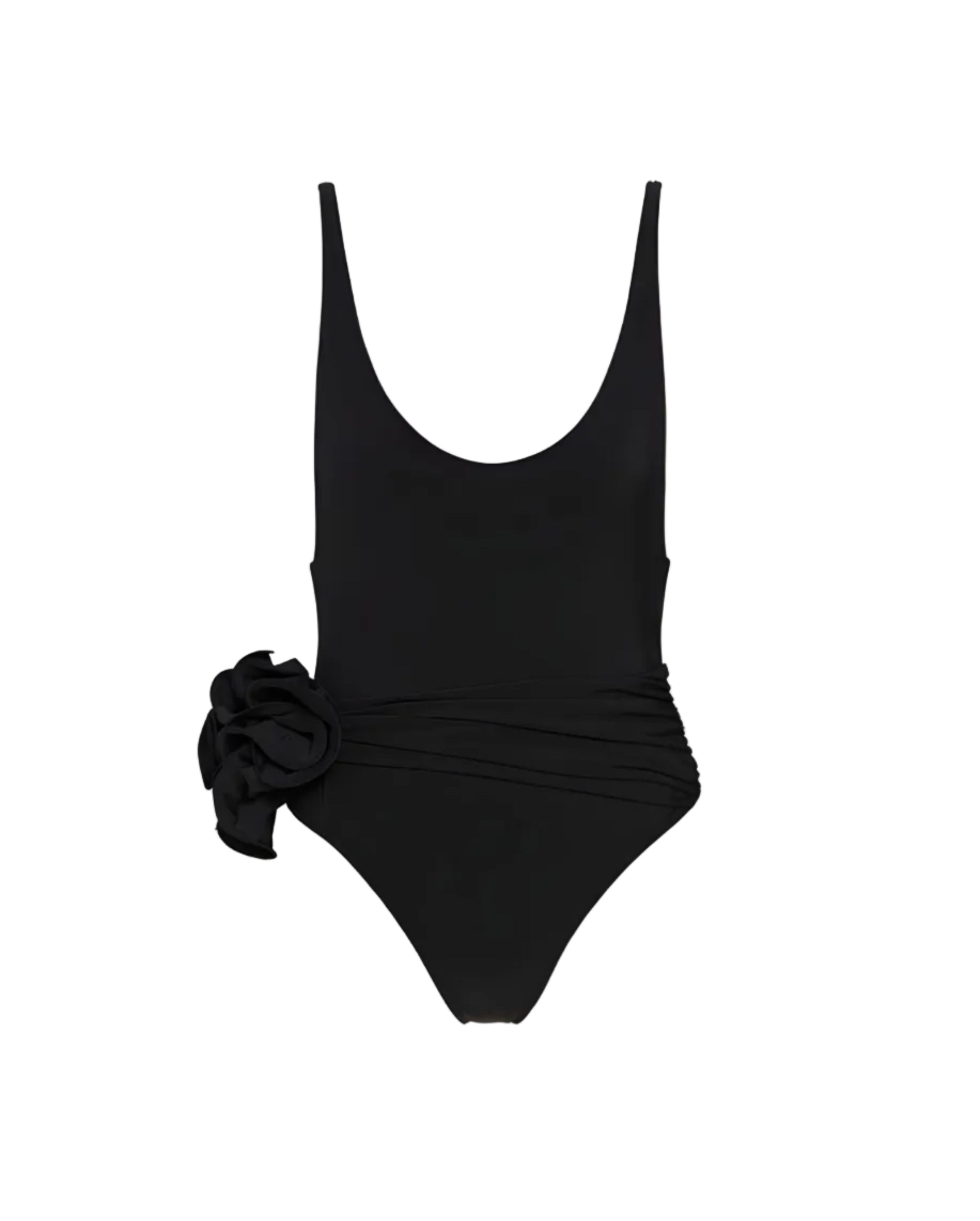 Flower Appliqué One-piece Swimsuit