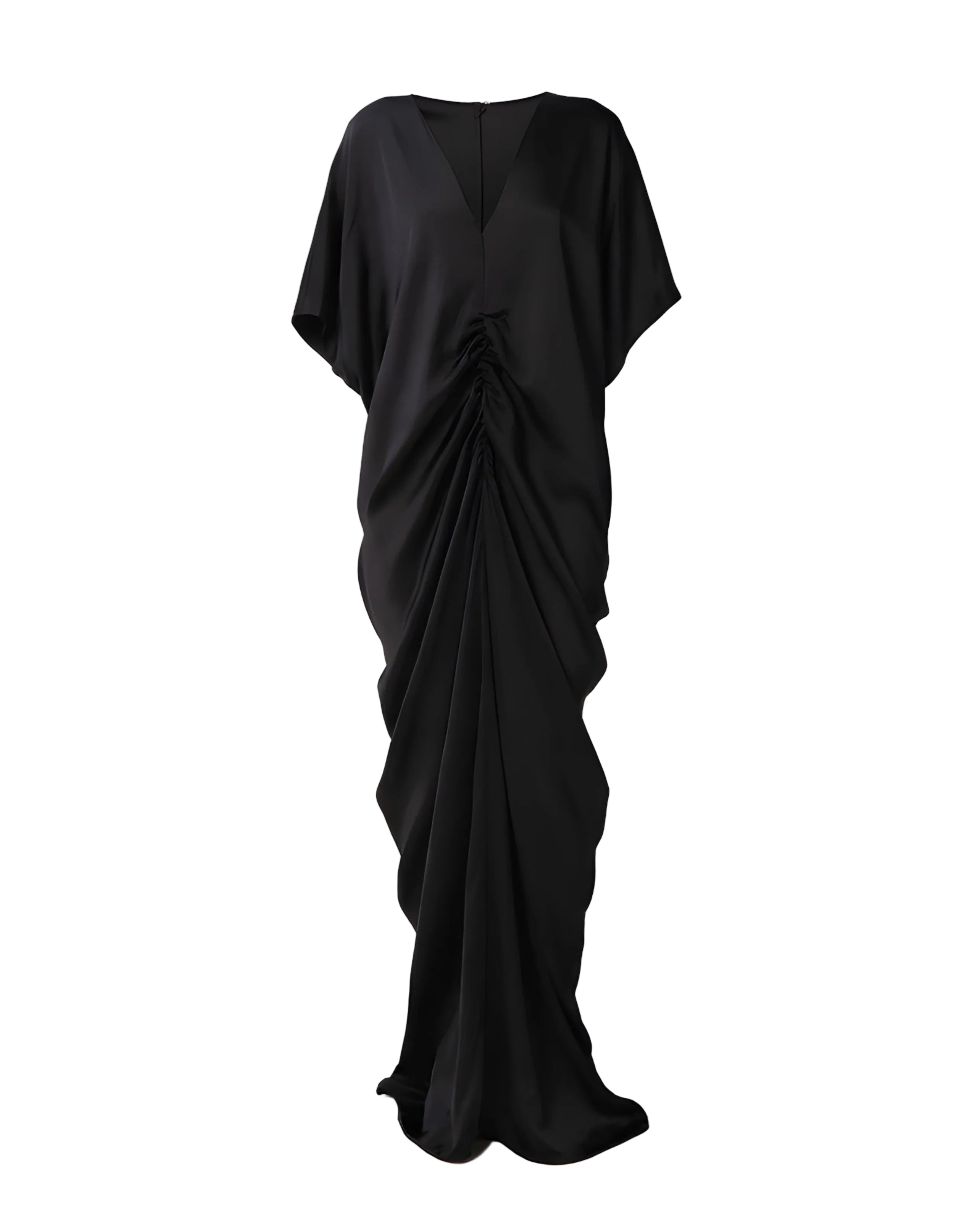 Crepe Satin Kaftan Dress