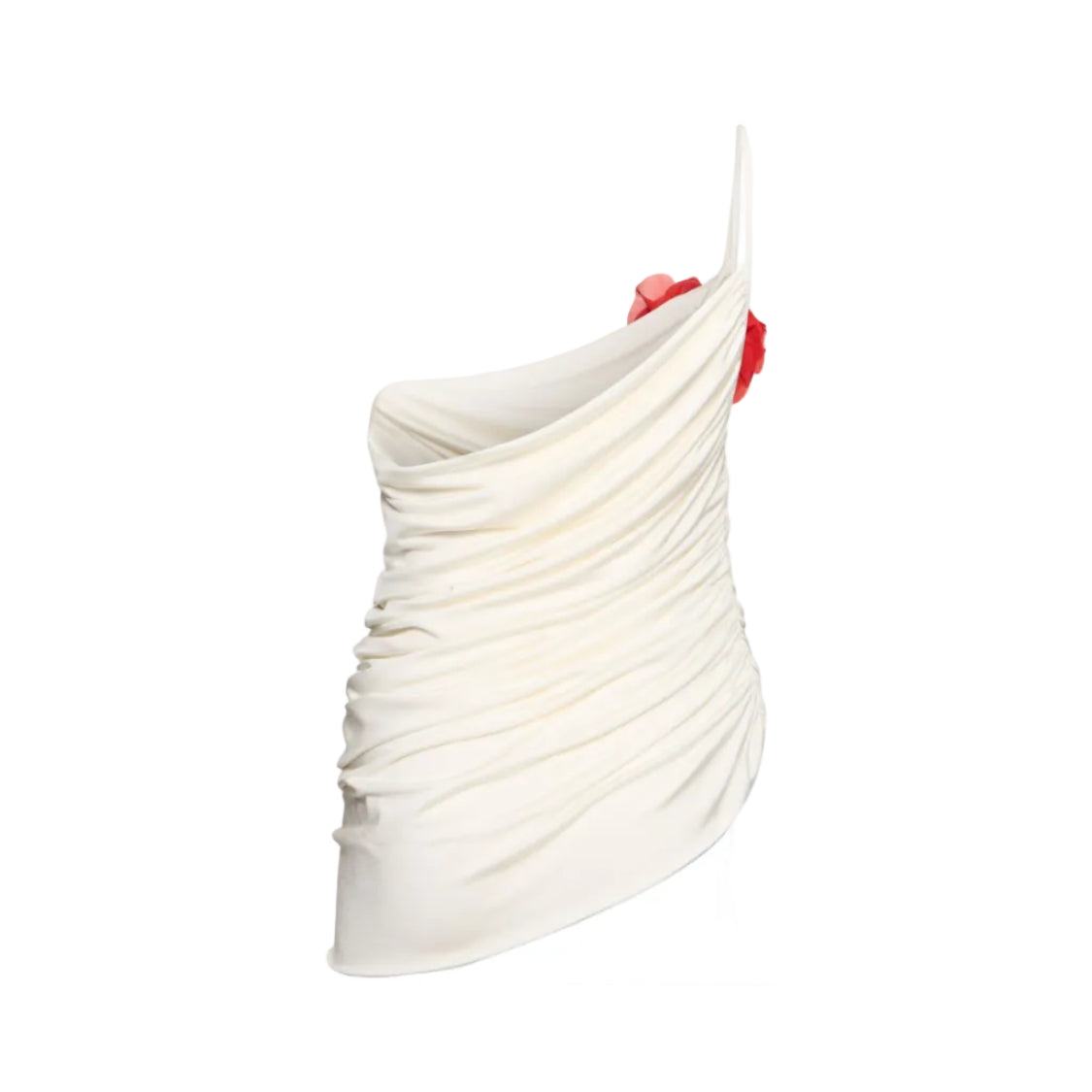 Draped Jersey One-Shoulder Top