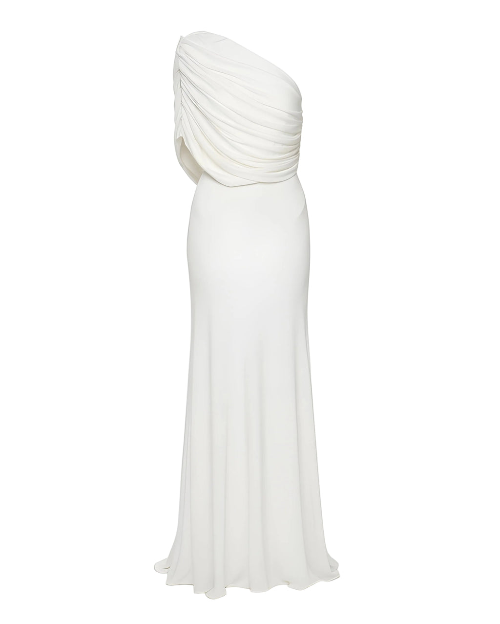 One-Shoulder Draped Gown