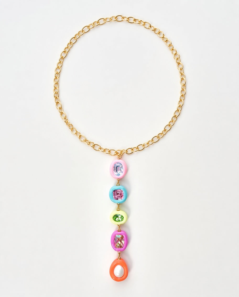 Gemstone Y-Drop Necklace