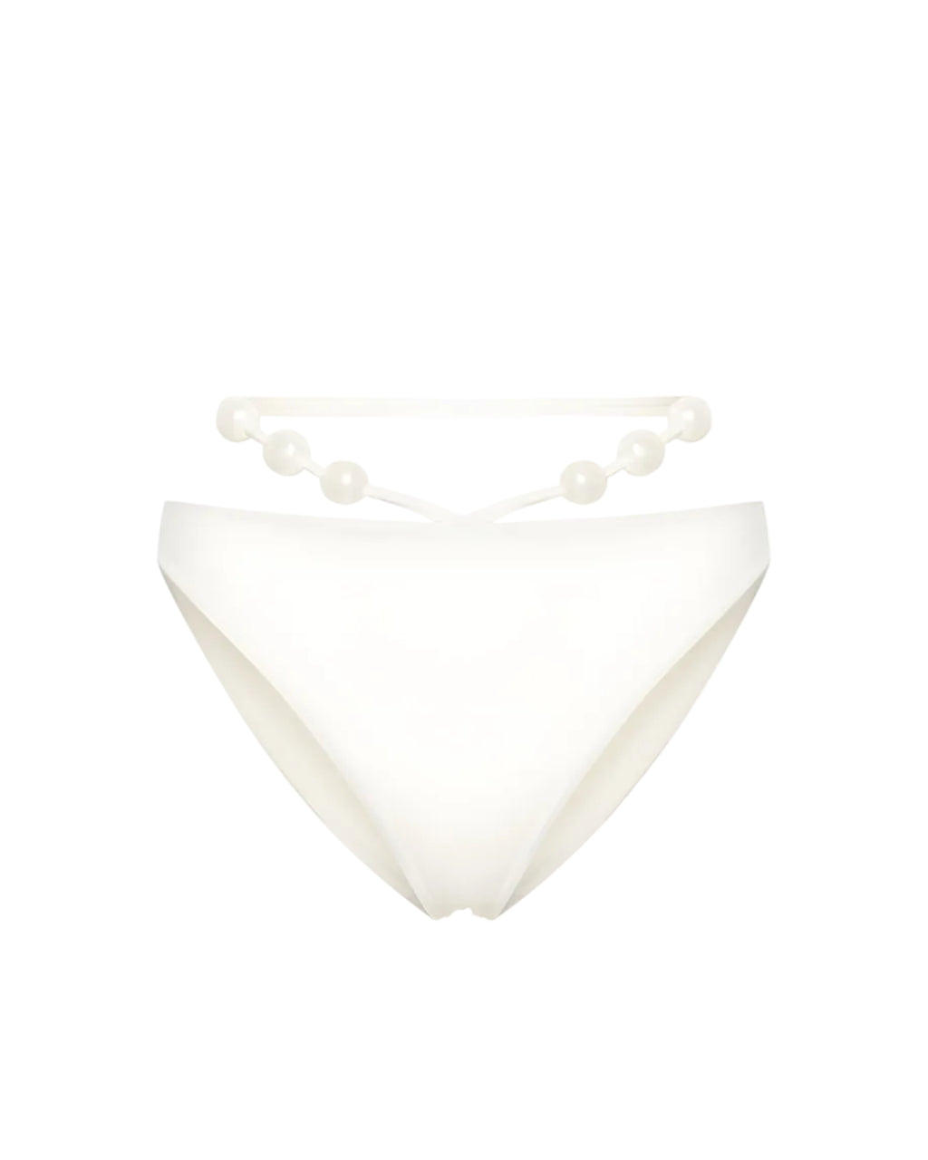 Pearl-Detail Bikini Bottoms