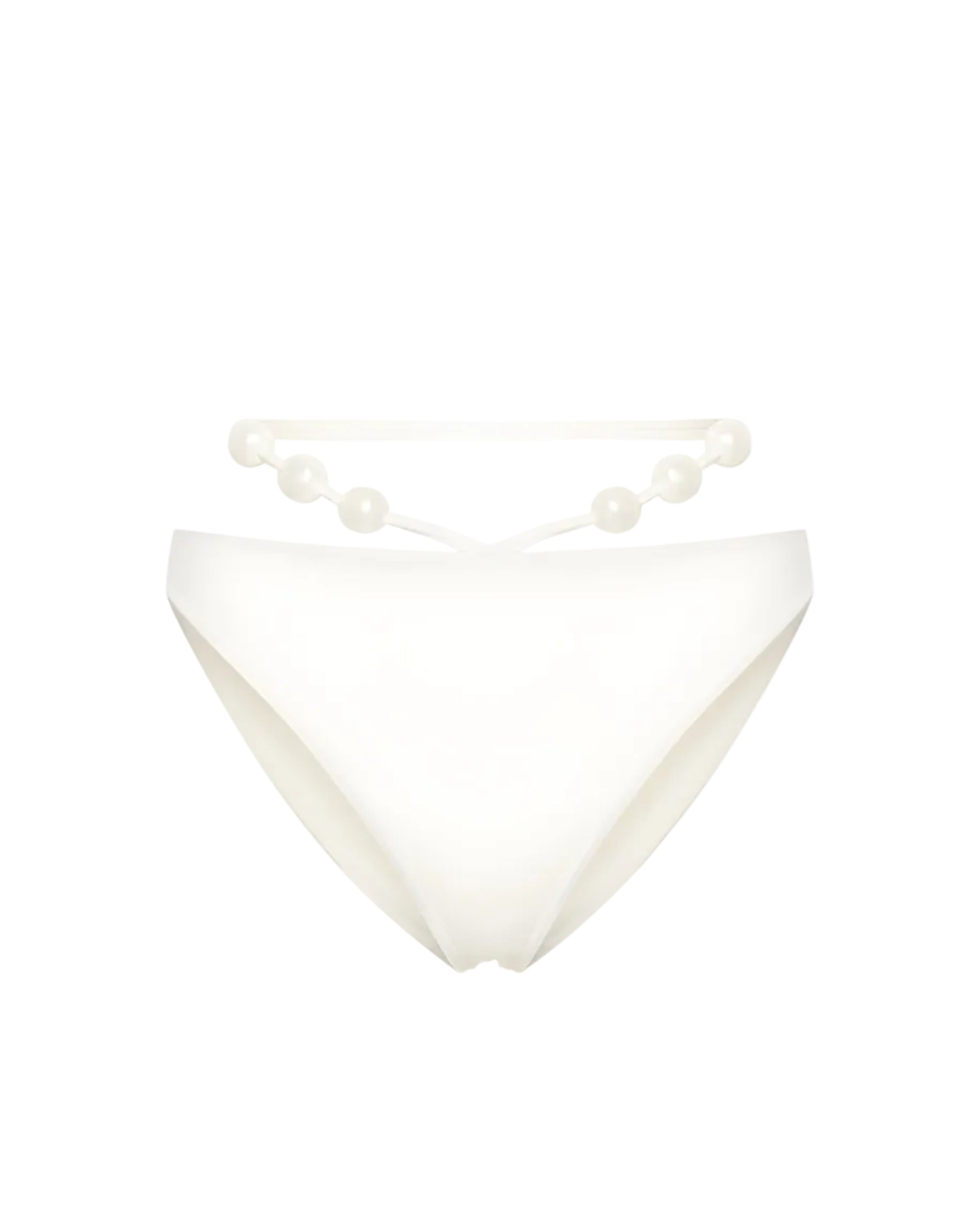 Pearl-Detail Bikini Bottoms