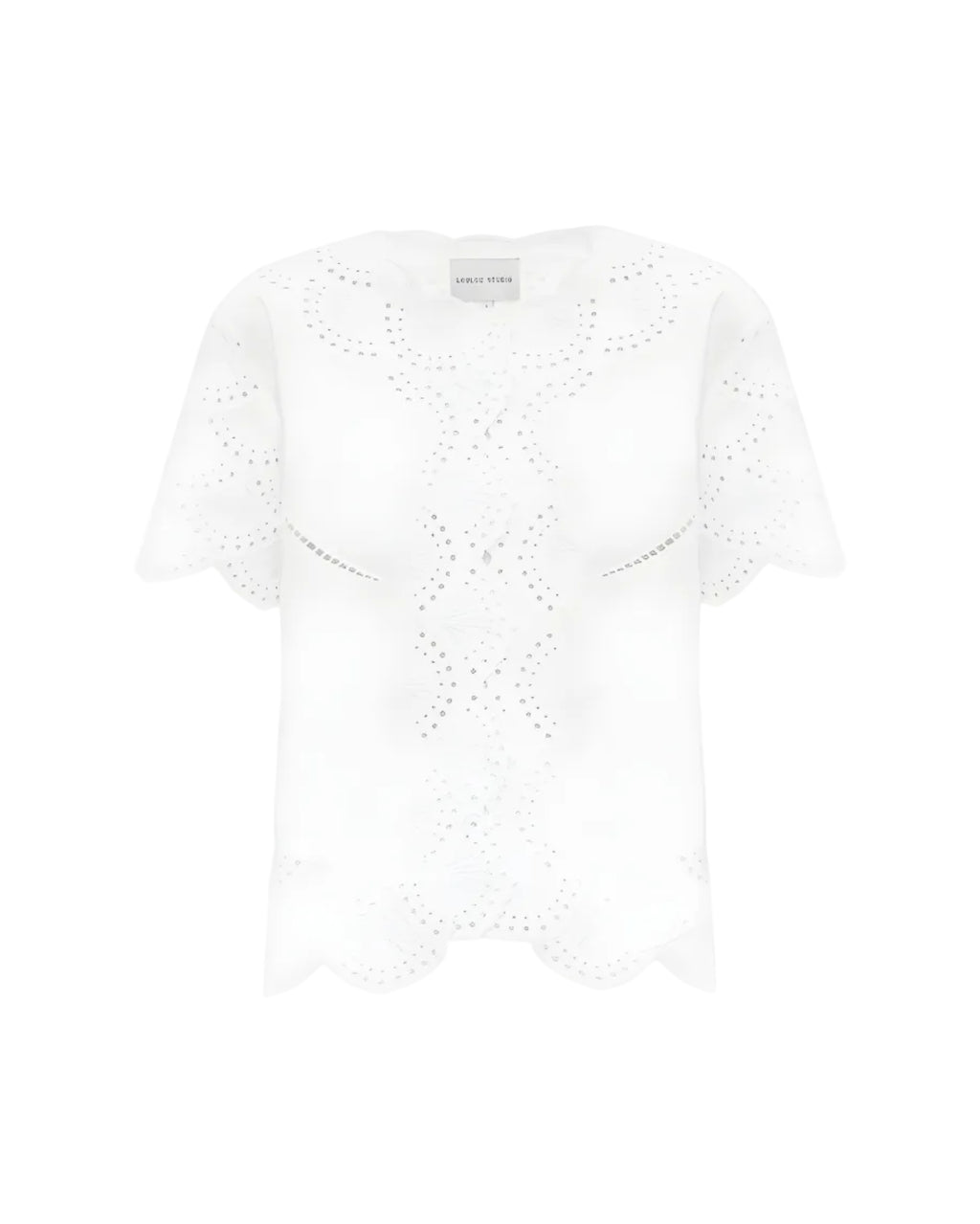 Elly White Blouse with Embroidery