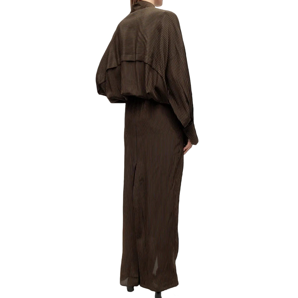 Striped Maxi Shirt Dress