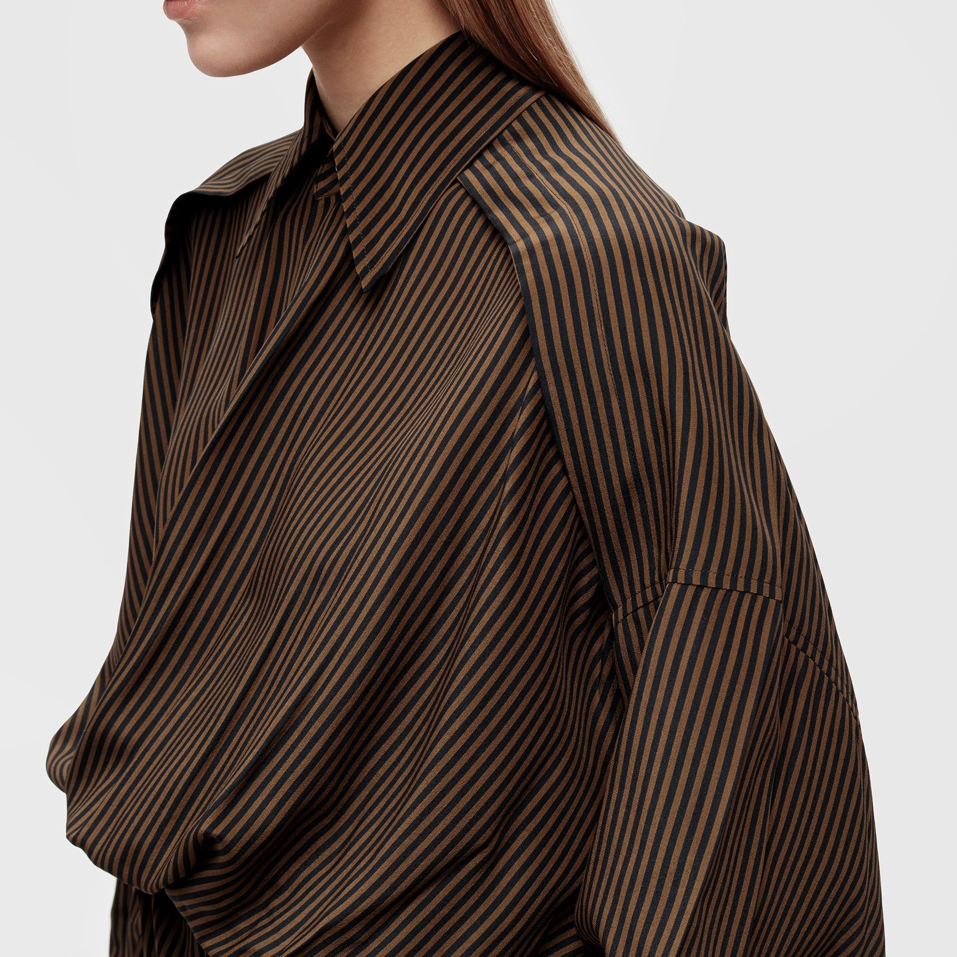 Striped Maxi Shirt Dress