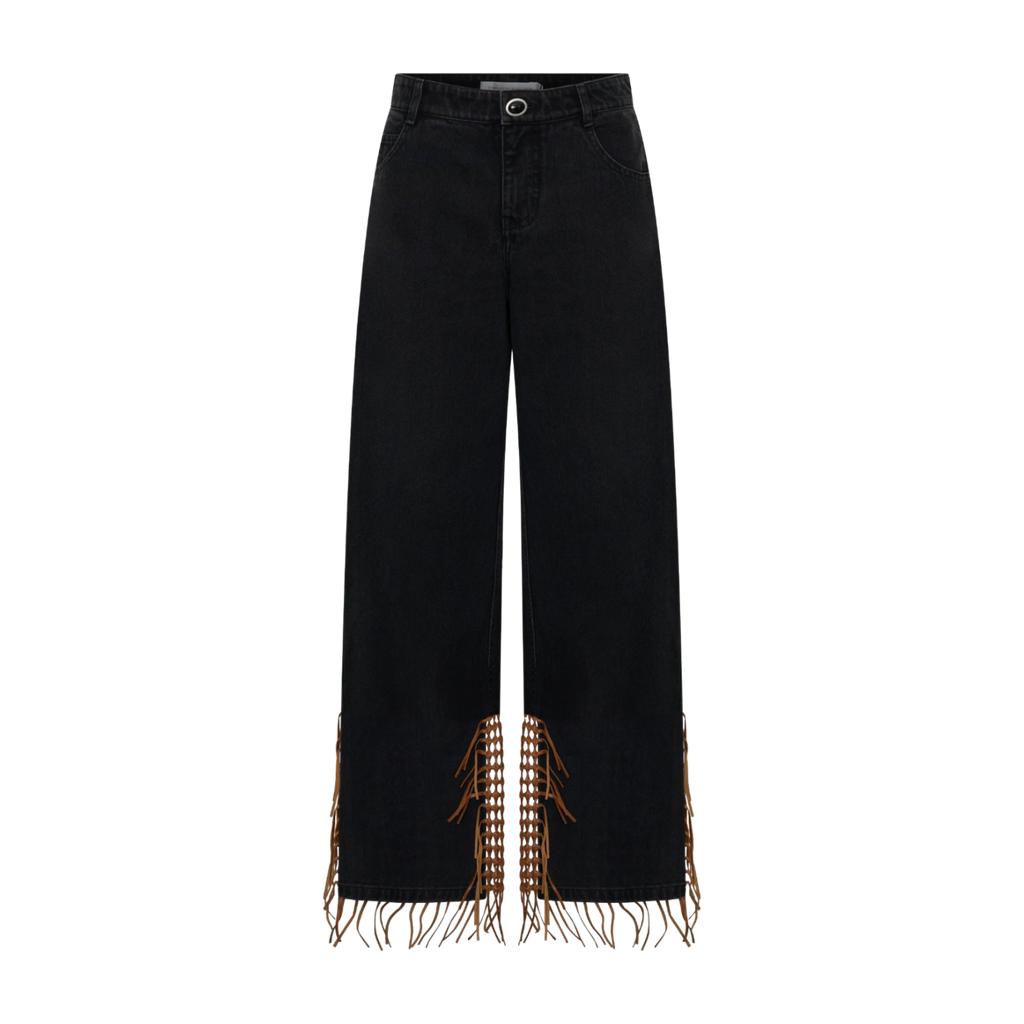 Basket Leather Jeans